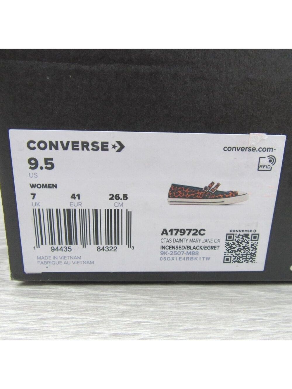Converse CTAS OX Dainty Jane Leopard Women's Size 9.5 Shoes NEW - Picture 13 of 13